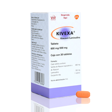 Kivexa Abacavir Lamivudina Infeccion Vih Tabletas Glaxo Rx Antiinfecciosos